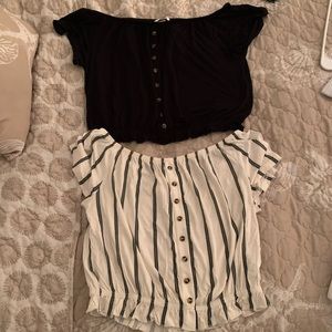 Off the shoulder bundle.